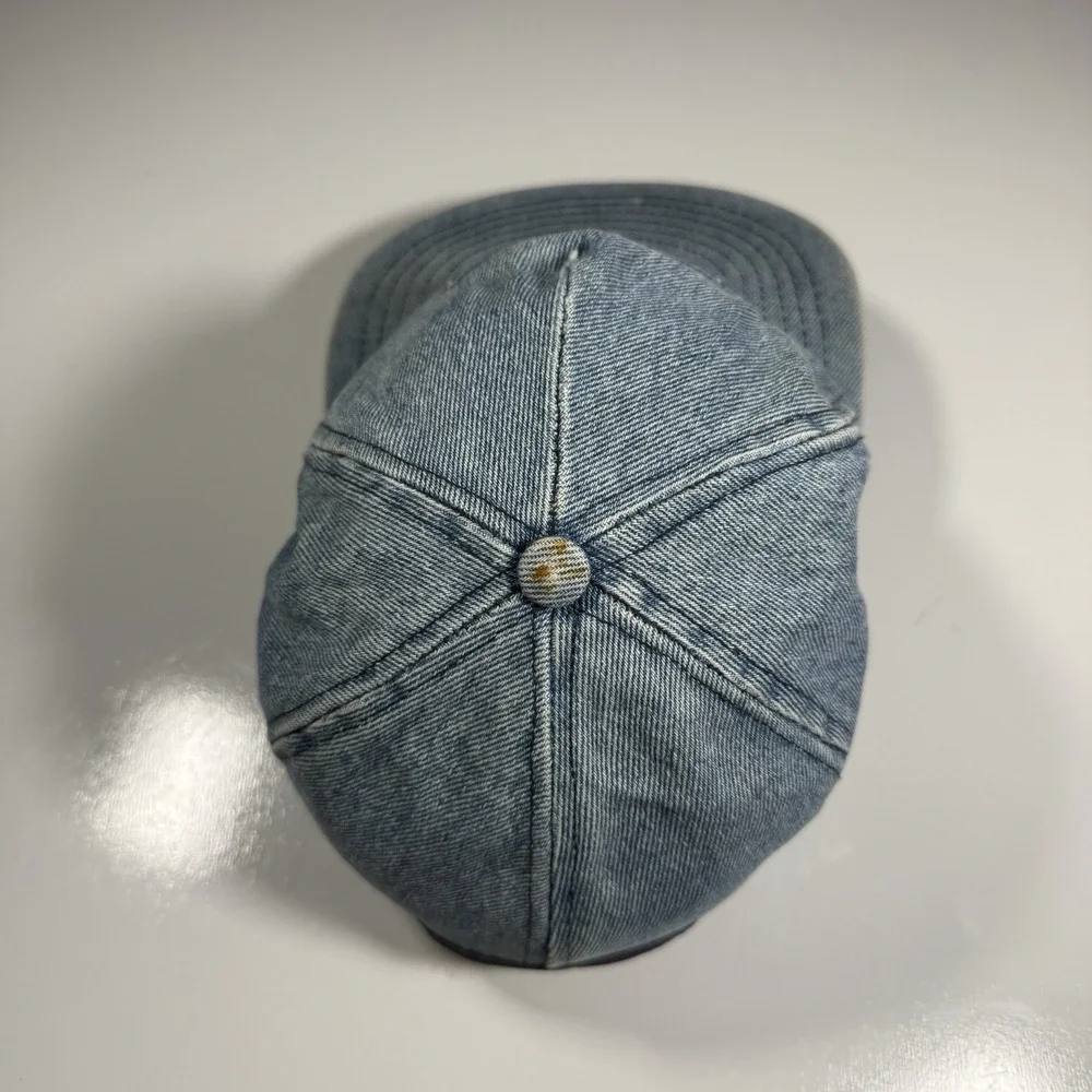 Vintage Cooper Tools USA Stonewashed Denim Baseball Snapback Hat Blue Mens OSFA